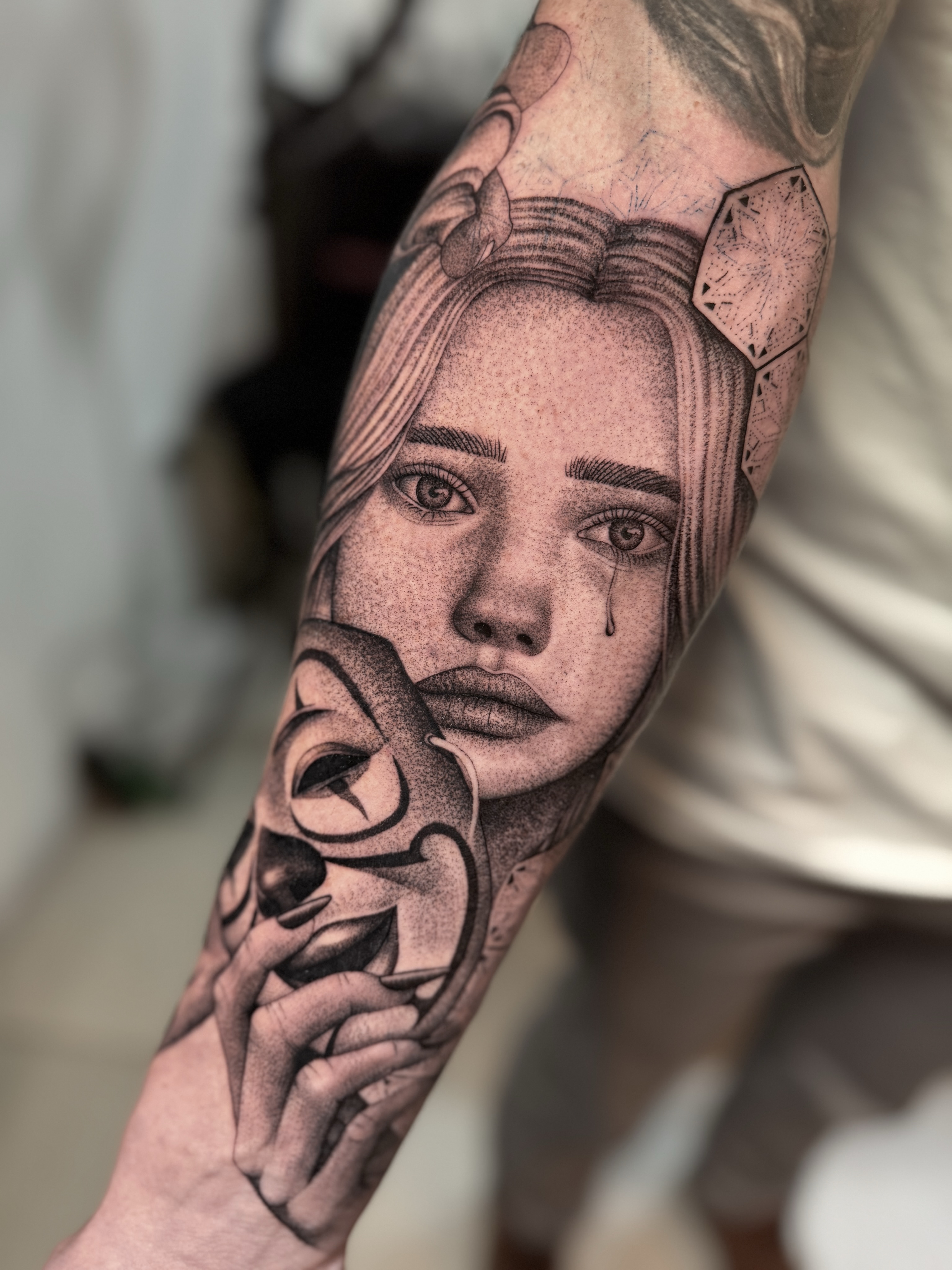 Trabajo de línea y sombra